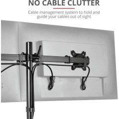 Trust GXT 1120 Mara Mount for 2 LCD Displays - Optimal Display Solution for Up to 32" Screens!